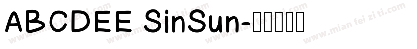 ABCDEE SinSun字体转换